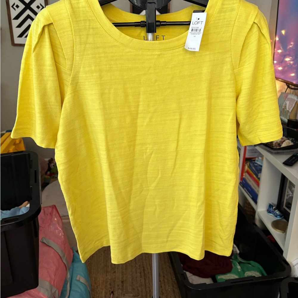 LOFT Women's Yellow Top